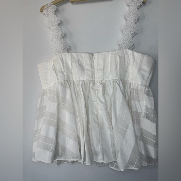 Acler Babydoll Top – Size 10, White - Picture 3 of 16